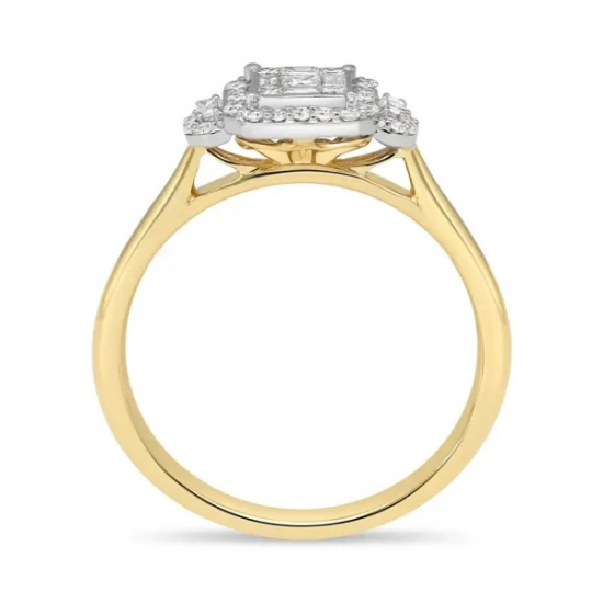 PAS DIAMONDS GF2038 14K GOUDEN RING MET NATUURLIJKE DIAMANT PAS DIAMONDS GF2038 14K GOUDEN RING MET NATUURLIJKE DIAMANT