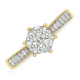 PAS DIAMONDS GF2028 14K GOUDEN CLUSTER SOLITAIRRING MET NATUURLIJKE DIAMANT PAS DIAMONDS GF2028 14K GOUDEN CLUSTER SOLITAIRRING MET NATUURLIJKE DIAMANT