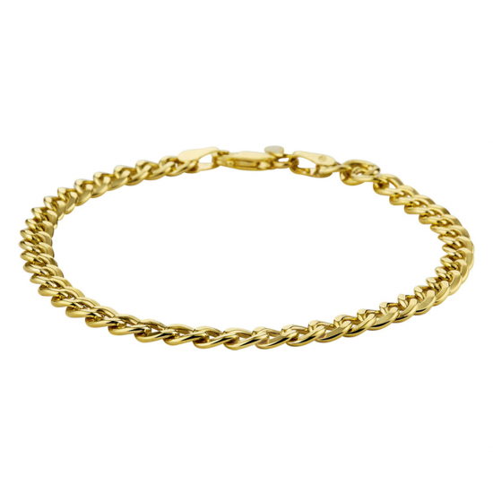 SILGOLD 5000094 GEELGOUDEN ARMBAND MET ZILVEREN KERN GOURMETSCHAKEL SILGOLD 5000094 GEELGOUDEN ARMBAND MET ZILVEREN KERN GOURMETSCHAKEL