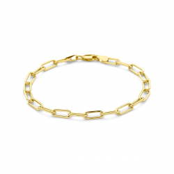 SILGOLD 5000313 GEELGOUDEN SCHAKELARMBAND MET ZILVEREN KERN SILGOLD 5000313 GEELGOUDEN SCHAKELARMBAND MET ZILVEREN KERN