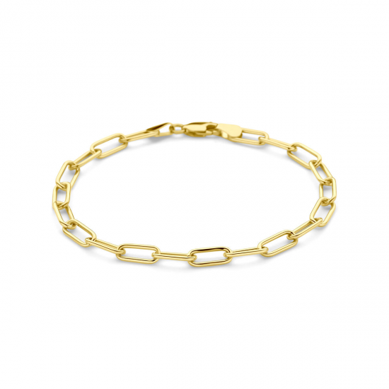 SILGOLD 5000313 GEELGOUDEN SCHAKELARMBAND MET ZILVEREN KERN SILGOLD 5000313 GEELGOUDEN SCHAKELARMBAND MET ZILVEREN KERN