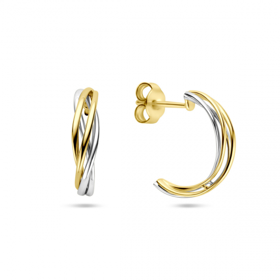 THE HOUSE OF JEWELS 4209105 GOUDEN OORRINGEN BICOLOR