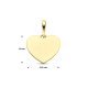 THE HOUSE OF JEWELS 4022979 GOUDEN HANGER GRAVEERPLAATJE HART
