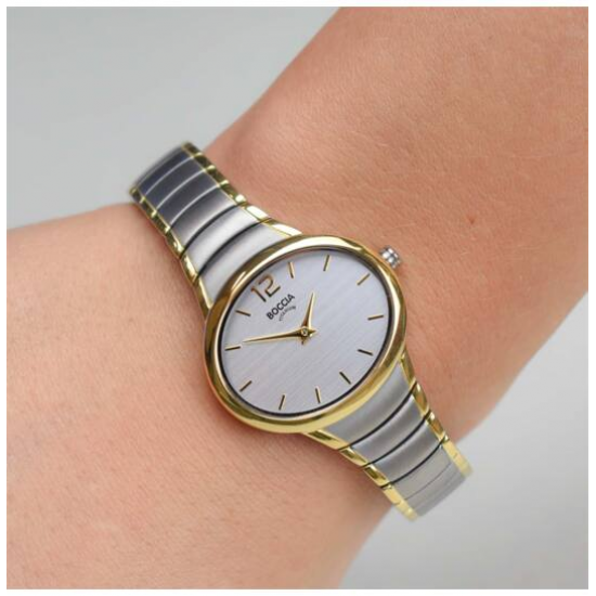 BOCCIA 3280-03 TITANIUM DAMESHORLOGE BICOLOR