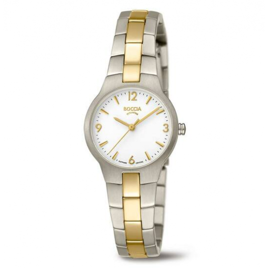 BOCCIA 3312-02 TITANIUM DAMESHORLOGE BICOLOR