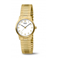 BOCCIA 3318-02 TITANIUM VERGULD DAMESHORLOGE