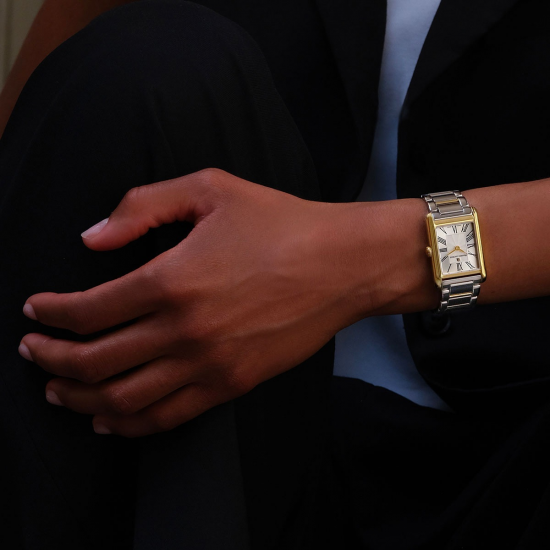 MAURICE LACROIX FA1205-PVY02-110-A DAMESHORLOGE BICOLOR FIABA SQUARE QUARTZ