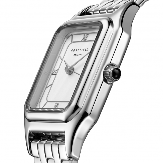 ROSEFIELD OCWSSS-OC02 DAMESHORLOGE STAAL IVY WHITE SILVER