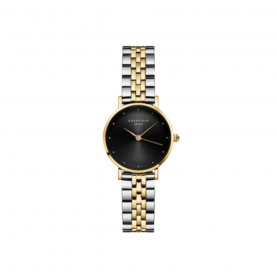 ROSEFIELD SEBDSG-SE04 DAMESHORLOGE VERGULD STAAL THE SMALL EDIT BLACK STEEL GOLD