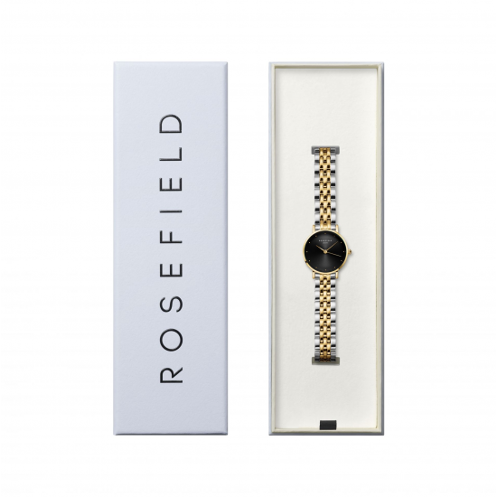 ROSEFIELD SEBDSG-SE04 DAMESHORLOGE VERGULD STAAL THE SMALL EDIT BLACK STEEL GOLD