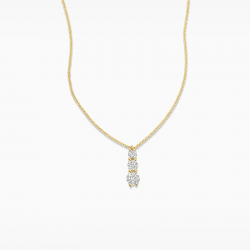 BLUSH LG3020Y GEELGOUDEN COLLIER MET LAB GROWN DIAMOND HANGER 0.43CT