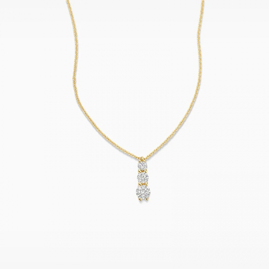 BLUSH LG3020Y GEELGOUDEN COLLIER MET LAB GROWN DIAMOND HANGER 0.43CT