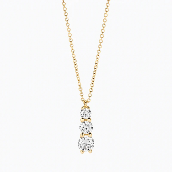 BLUSH LG3020Y GEELGOUDEN COLLIER MET LAB GROWN DIAMOND HANGER 0.43CT