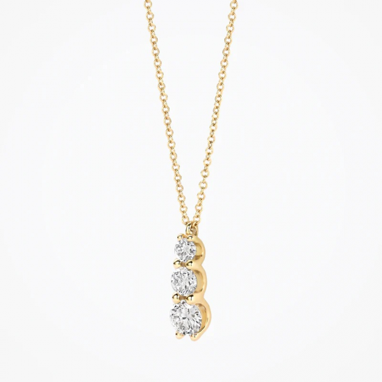BLUSH LG3020Y GEELGOUDEN COLLIER MET LAB GROWN DIAMOND HANGER 0.43CT