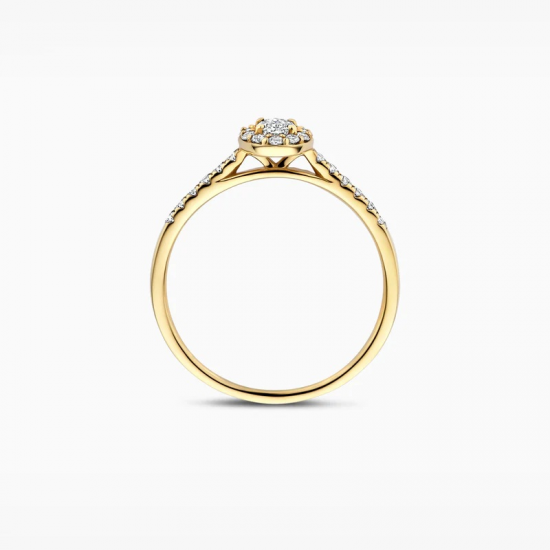 BLUSH LG1045Y GEELGOUDEN RING MET LAB GROWN DIAMOND 0.32CT