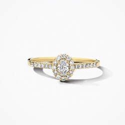 BLUSH LG1045Y GEELGOUDEN RING MET LAB GROWN DIAMOND 0.32CT