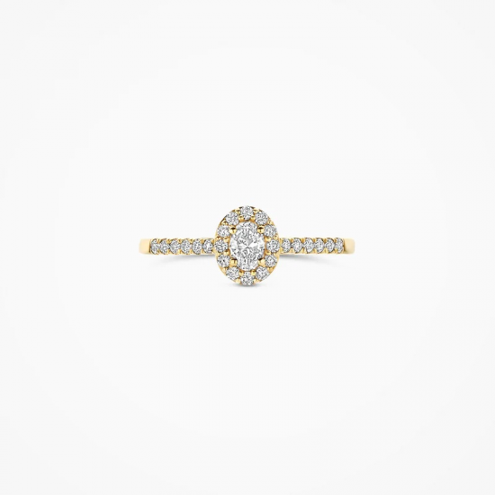 BLUSH LG1045Y GEELGOUDEN RING MET LAB GROWN DIAMOND 0.32CT