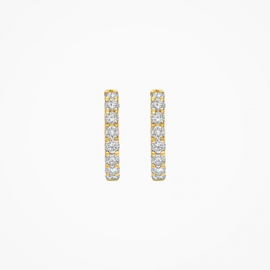 BLUSH LG7012Y GEELGOUDEN OORRINGEN MET LAB GROWN DIAMOND 0.24CT