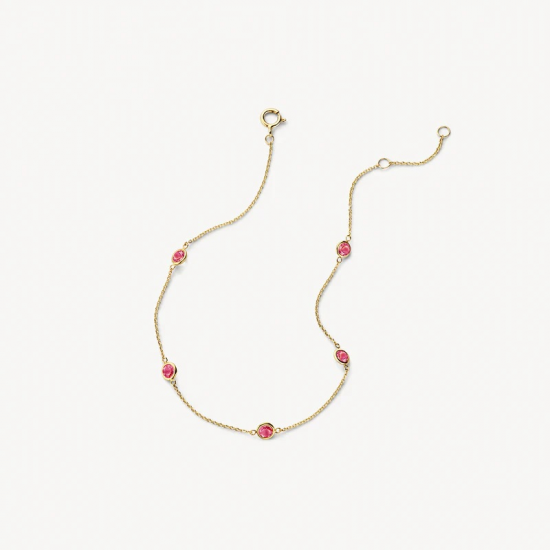 BLUSH 2266YRH GOUDEN ARMBAND MET RHODOLIET