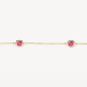 BLUSH 2266YRH GOUDEN ARMBAND MET RHODOLIET