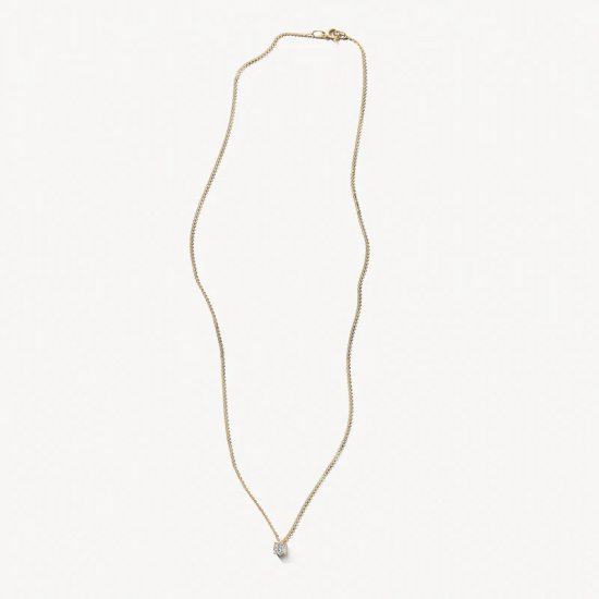 BLUSH 3619YDI GEELGOUDEN COLLIER MET HANGER NATUURLIJKE DIAMANT