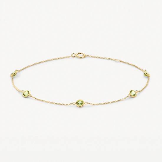 BLUSH 2266YGP GOUDEN ARMBAND MET PERIDOOT