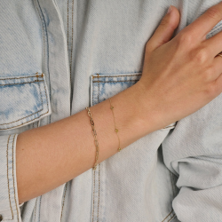BLUSH 2266YGP GOUDEN ARMBAND MET PERIDOOT