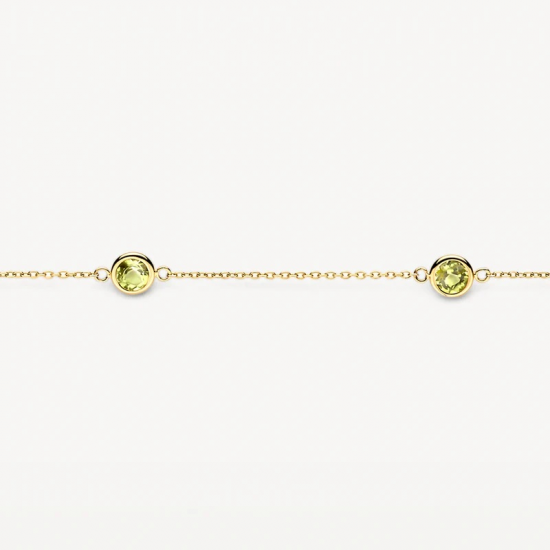 BLUSH 2266YGP GOUDEN ARMBAND MET PERIDOOT