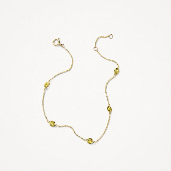 BLUSH 2266YGP GOUDEN ARMBAND MET PERIDOOT