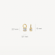 BLUSH 9097YZI GOUDEN OORRING AANHANGERS ZIRKONIA