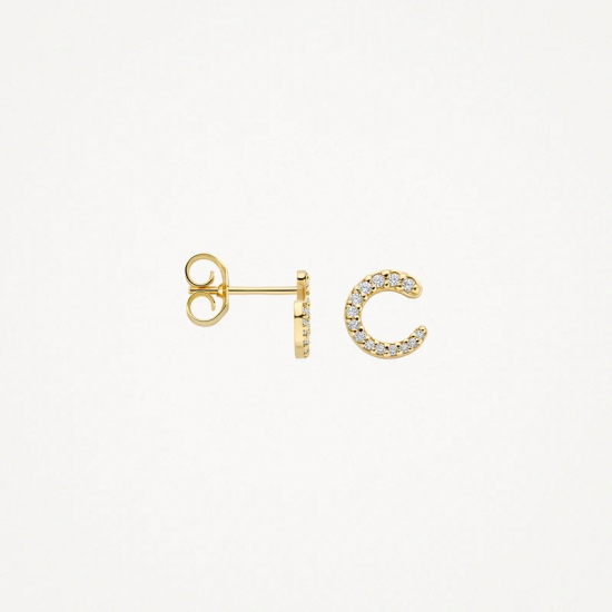 BLUSH 7378YZI GEELGOUDEN OORKNOPPEN ZIRKONIA