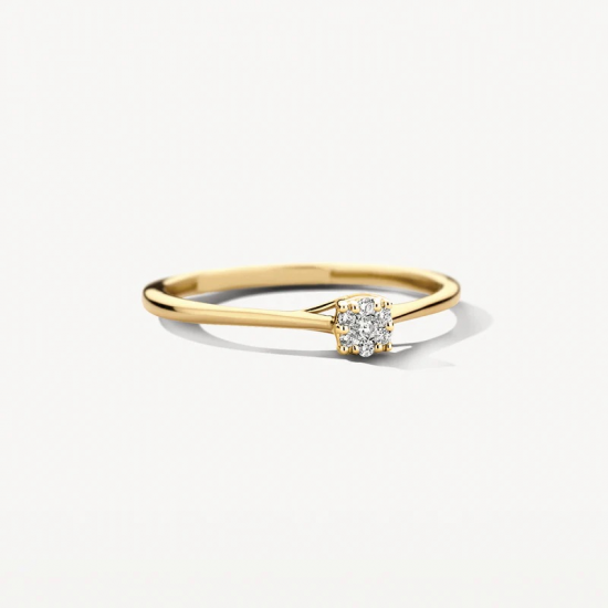 BLUSH 1683BDI GEELGOUDEN RING DIAMANT 0.06CT.