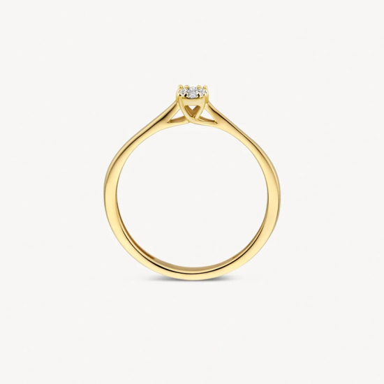 BLUSH 1683BDI GEELGOUDEN RING DIAMANT 0.06CT.
