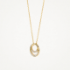 BLUSH 3193YZI GEELGOUDEN COLLIER MET HANGER ZIRKONIA