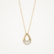 BLUSH 3195YZI GEELGOUDEN COLLIER MET HANGER ZIRKONIA