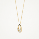 BLUSH 3195YZI GEELGOUDEN COLLIER MET HANGER ZIRKONIA