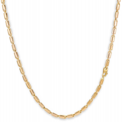 MONZARIO 1287-C GEEL 14K. GEELGOUDEN COLLIER FANTASIESCHAKEL