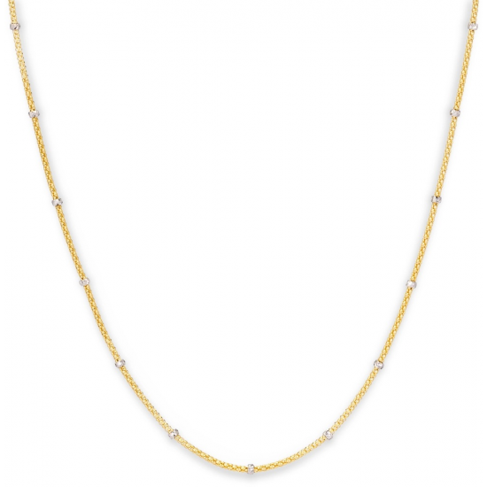 STELLA MILANO 1446-C BIC 18 KT. BICOLOR GOUDEN COLLIER ROCKSTAR COLLECTIE