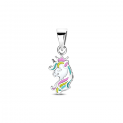 HUISCOLLECTIE 1341903 ZILVEREN HANGER EENHOORN GERHODINEERD