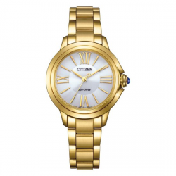 CITIZEN EW1162-52A DAMESHORLOGE ECO-DRIVE VERGULD STAAL