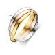 HUISCOLLECTIE 4300460 14 KARAAT GEELGOUDEN RING TROIS ANNEAUX