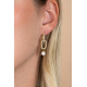 ZINZI ZICH2821G VERGULD ZILVEREN OORRING HANGERS MET PAREL