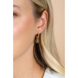 ZINZI ZICH2816 VERGULD ZILVEREN OORRING HANGERS MET ZIRKONIA