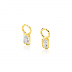 ZINZI ZICH2826 VERGULD ZILVEREN OORRING HANGERS MET ZIRKONIA
