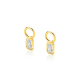 ZINZI ZICH2826 VERGULD ZILVEREN OORRING HANGERS MET ZIRKONIA