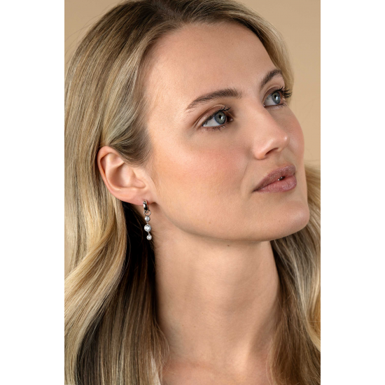 ZINZI ZICH2256L ZILVEREN OORRING HANGERS LAPIS LAZULI