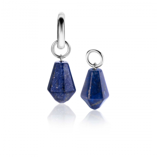ZINZI ZICH2256L ZILVEREN OORRING HANGERS LAPIS LAZULI