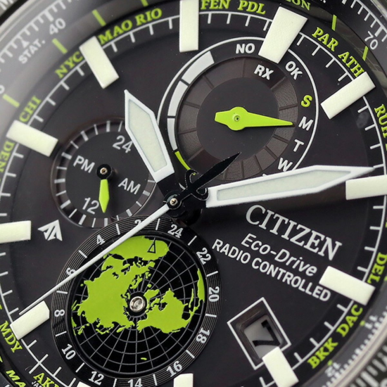 CITIZEN BY3006-53E HERENHORLOGE ECO-DRIVE STAAL RADIO CONTROLLED GEO-TRECKER