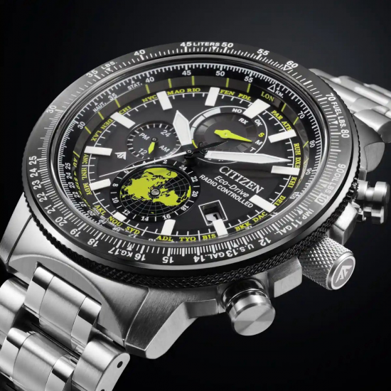 CITIZEN BY3006-53E HERENHORLOGE ECO-DRIVE STAAL RADIO CONTROLLED GEO-TRECKER