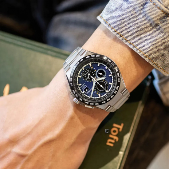 CITIZEN AT8234-85L HERENHORLOGE RADIO CONTROLLED ECO-DRIVE  TITANIUM